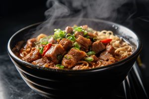 Khao Soi Moo : Nouilles au curry de style Chiang Mai avec porc