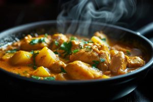 Kaeng Kari Gai : Curry jaune au poulet et pommes de terre
