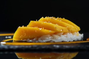 Mango Sticky Rice : Riz gluant à la mangue