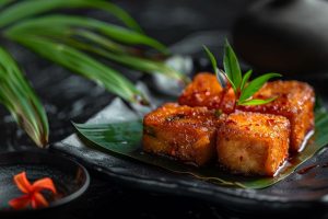 Tofu Yang : Tofu grillé avec sauce tamarin