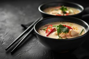 Tom Kha Pak : Soupe de légumes au lait de coco