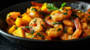 Curry Thaï de Crevettes à la Mangue