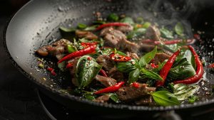 Pad Krapow Neua : Éveillez vos papilles avec ce bœuf épicé !